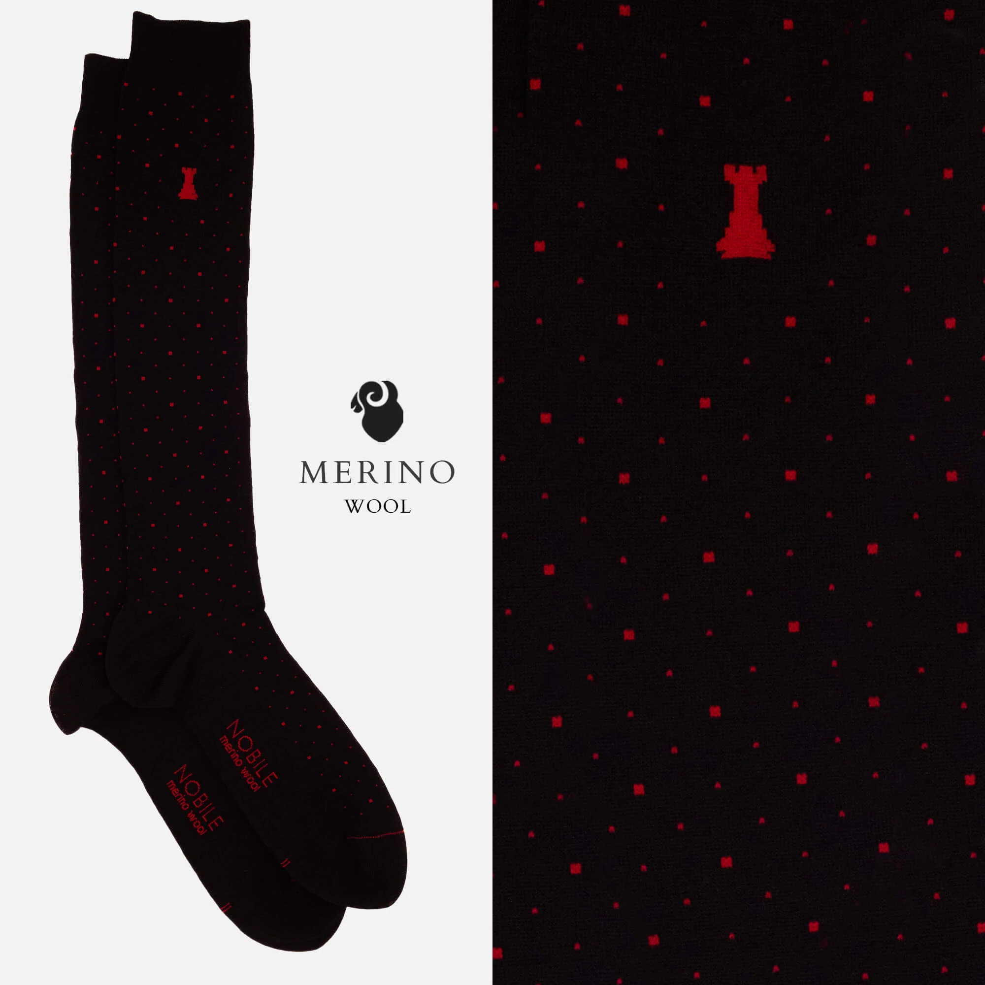 Casino Royale - Box da 6 calze lunghe in lana Merino - Fantasia mista - Image 3