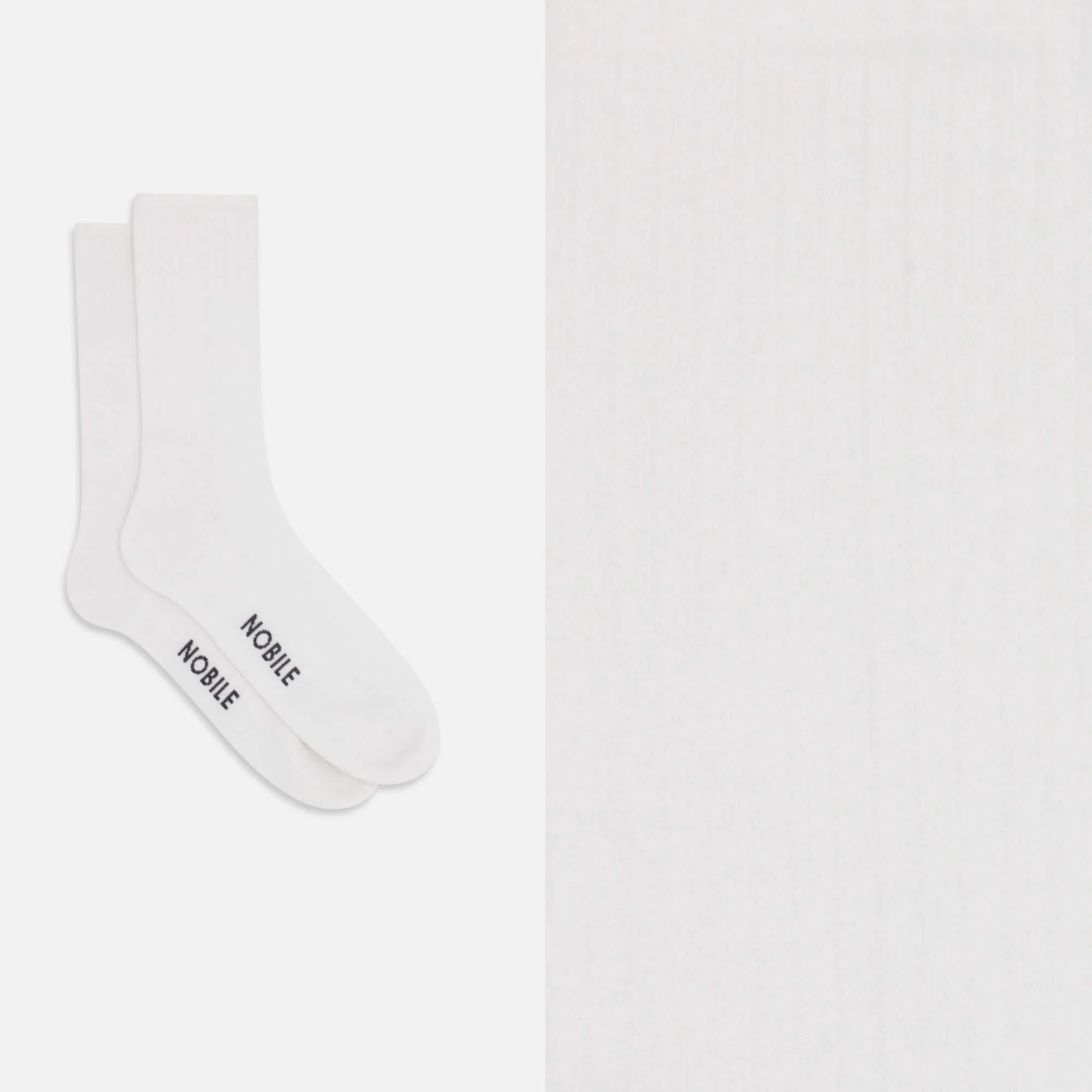 Calza sportiva in cotone bio a tinta unita - Image 3