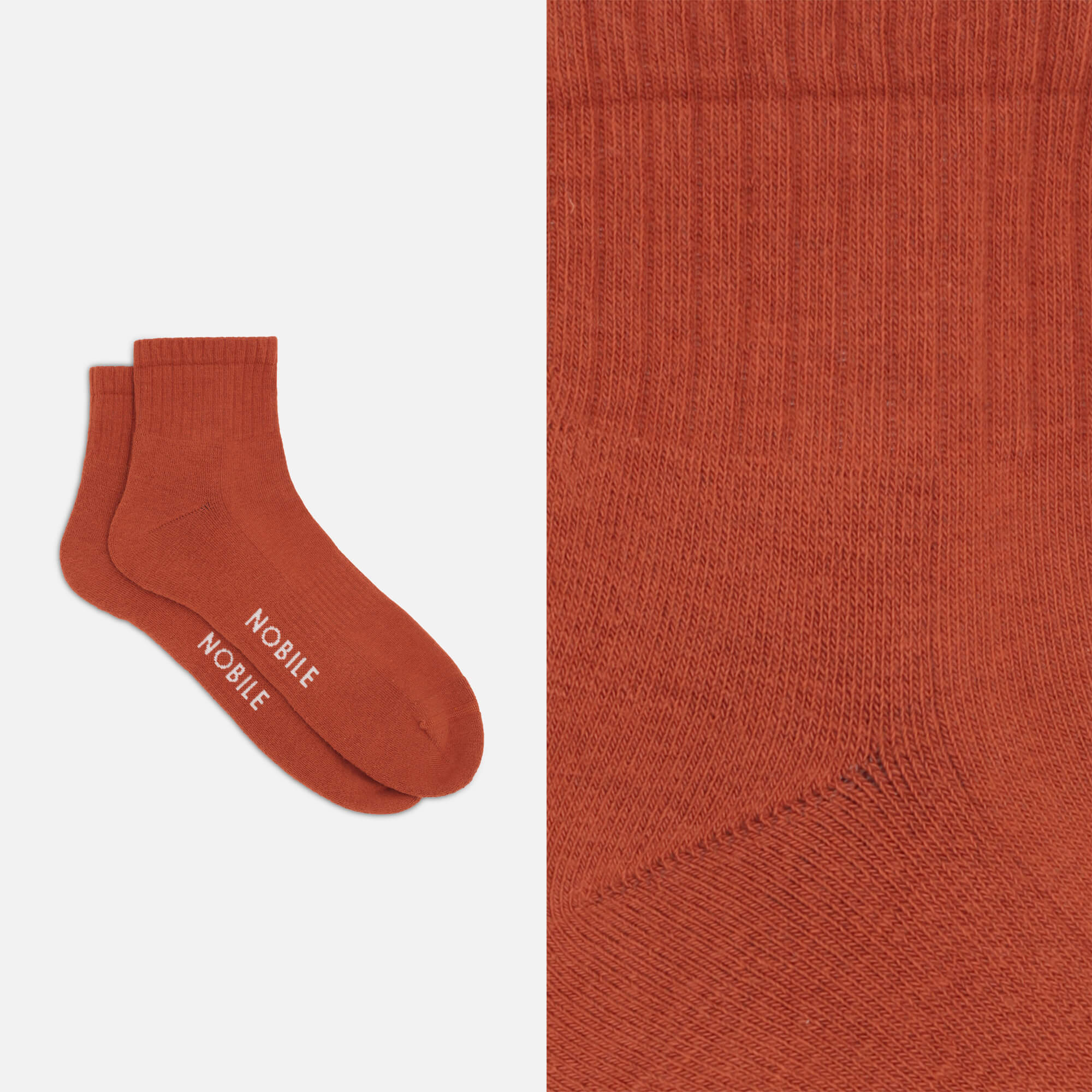 Calza sportiva corta in cotone bio - Image 3