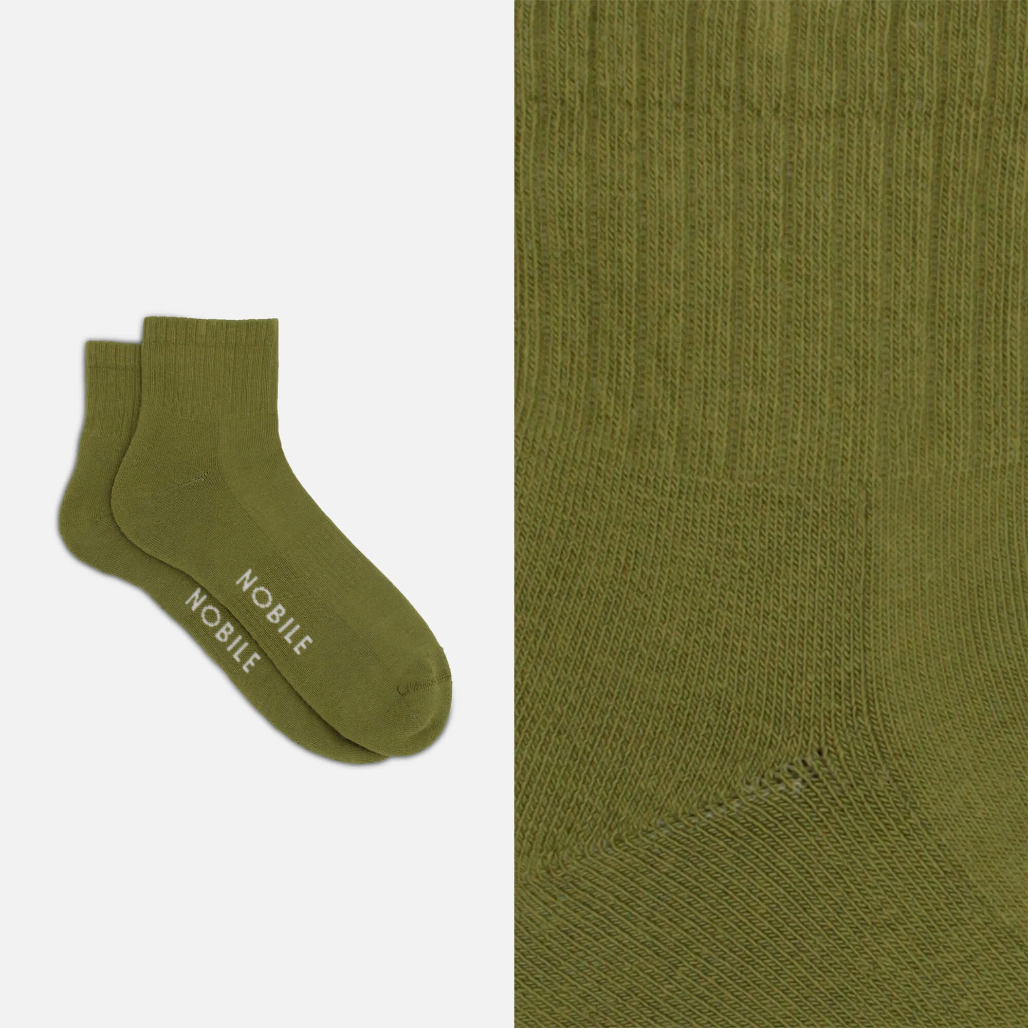 Calza sportiva corta in cotone bio - Image 5