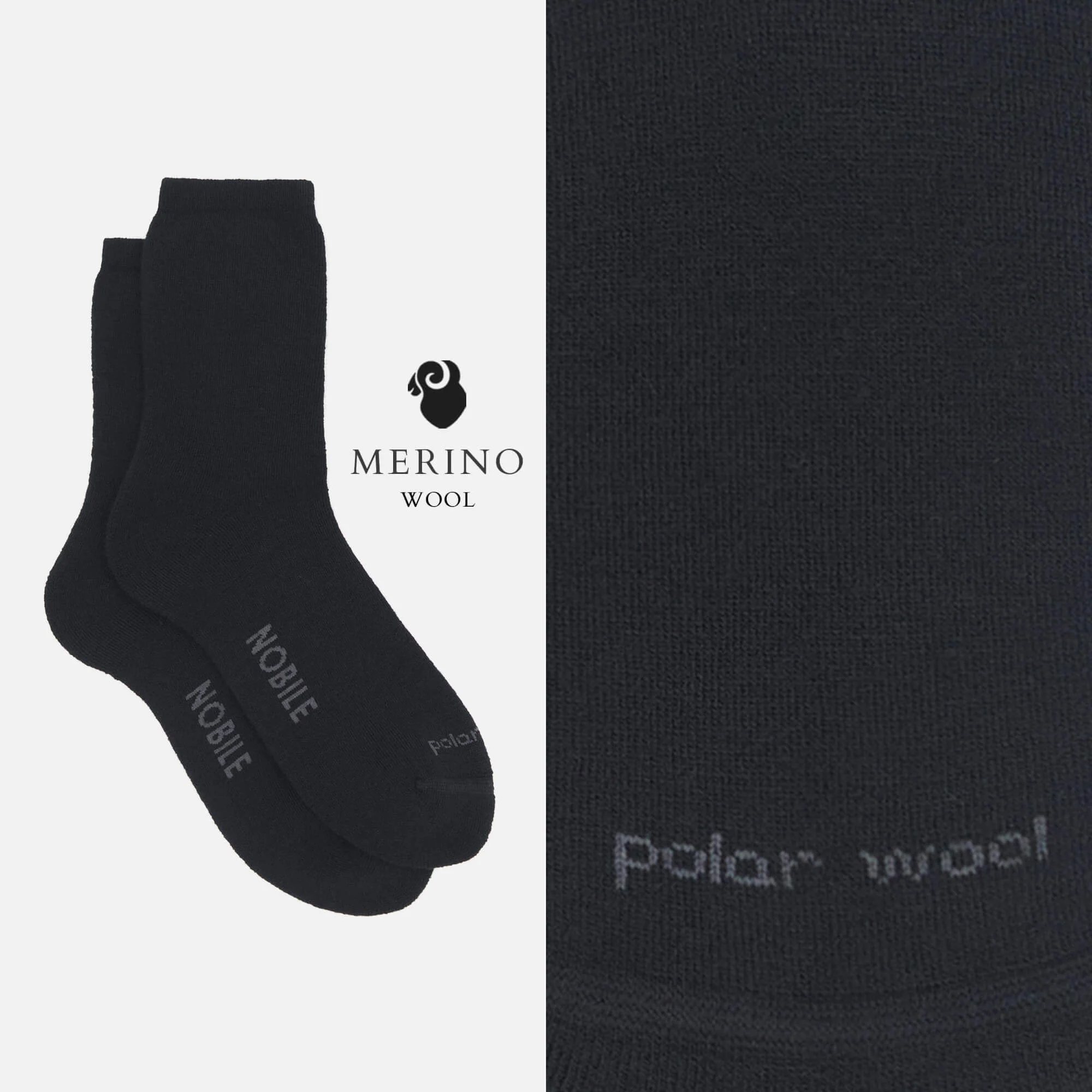 Polar Wool – Calza corta Outdoor in lana Merino con cuscino termico - Image 4