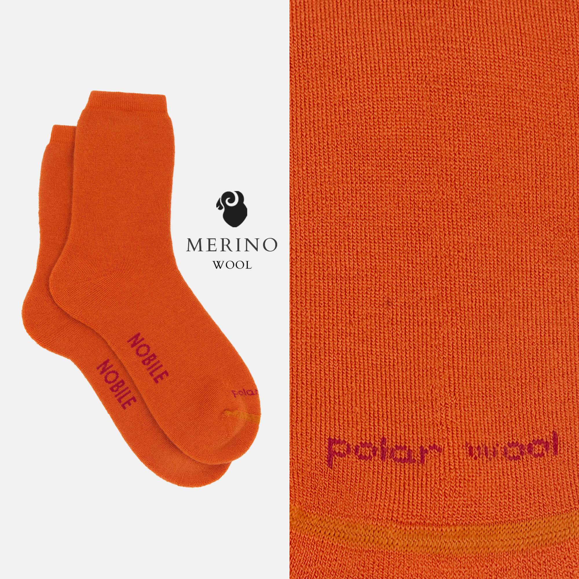 Polar Wool – Calza corta Outdoor in lana Merino con cuscino termico - Image 6