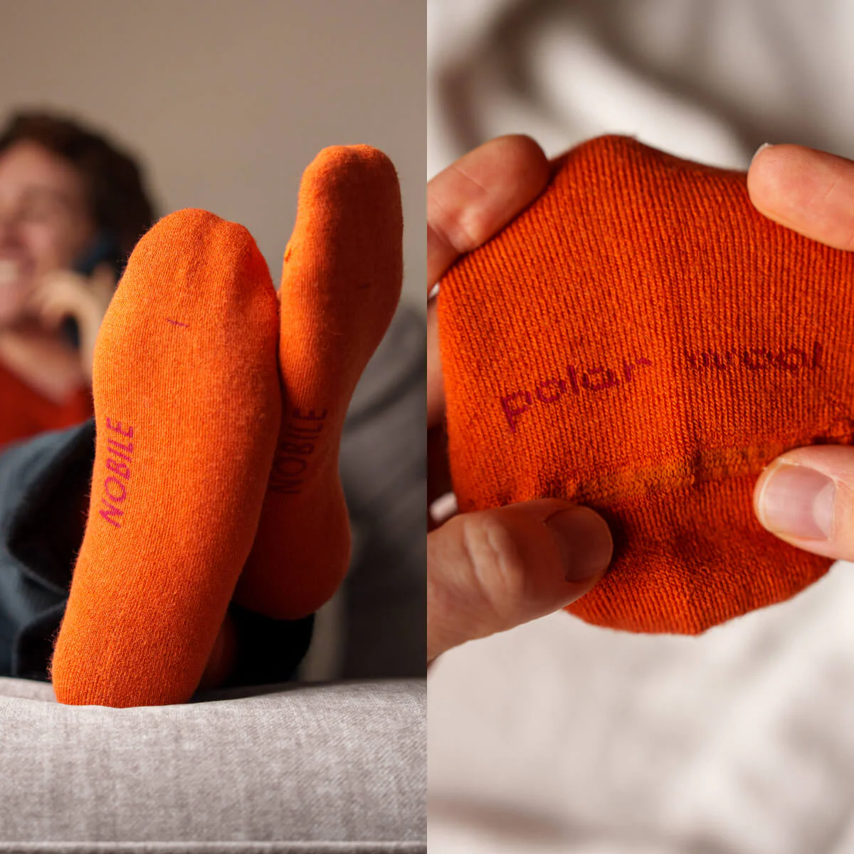 Polar Wool – Calza corta Outdoor in lana Merino con cuscino termico - Image 9