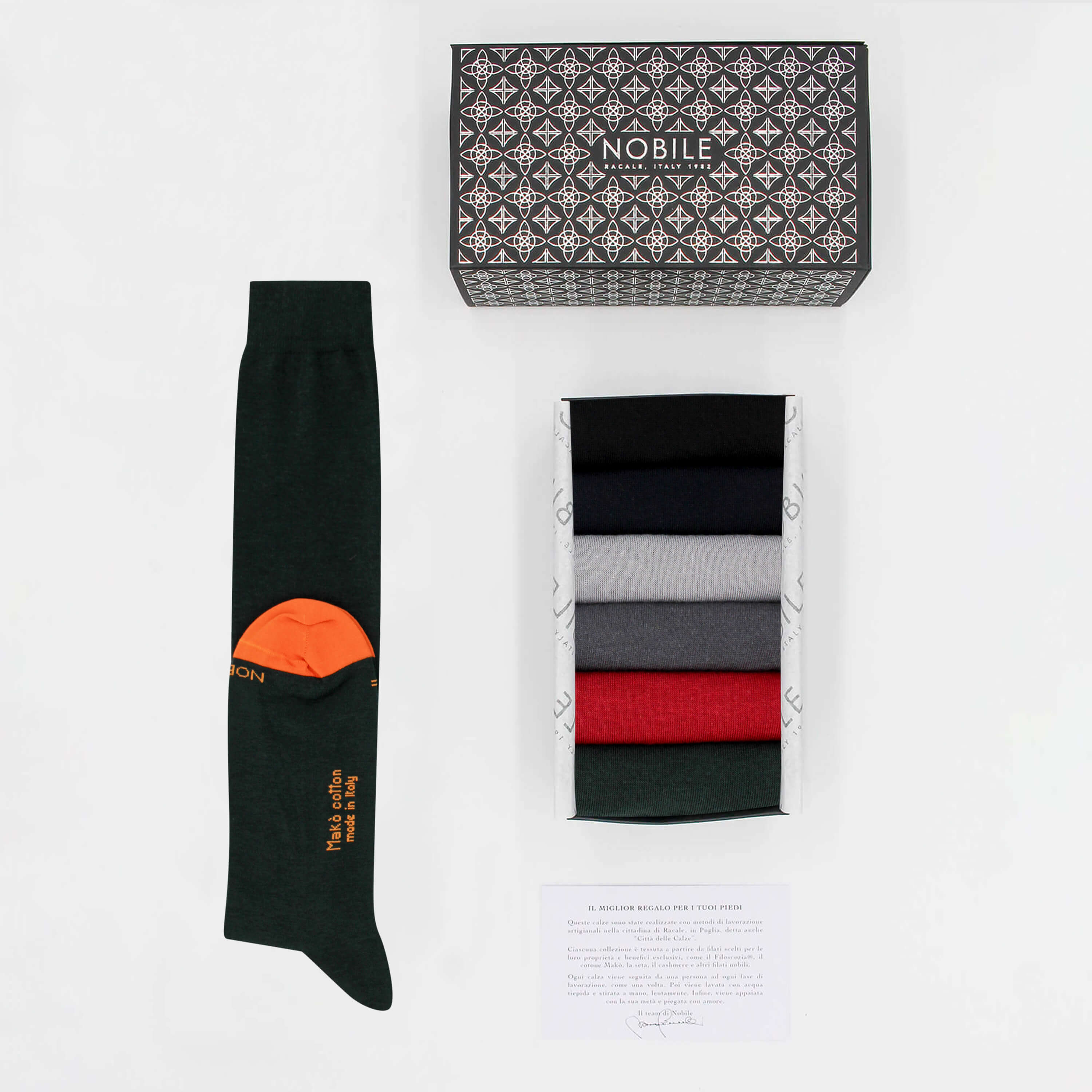 Smart Casual - Box da 6 calze lunghe in cotone Makò