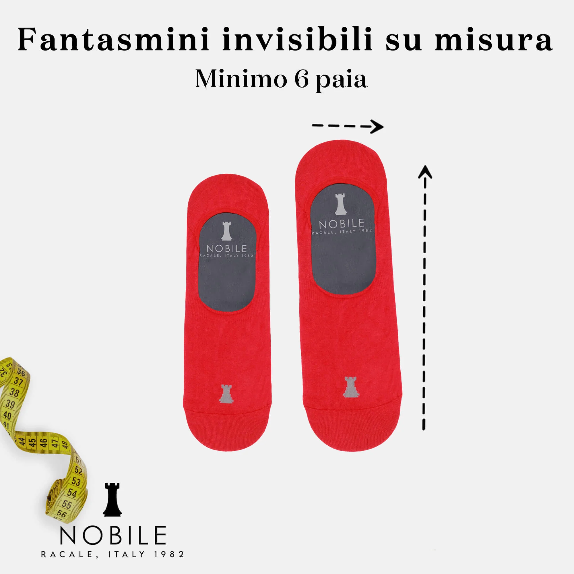 Taglia su misura - Fantasmini invisibili in Filoscozia® (da 6 paia in su) - Image 5