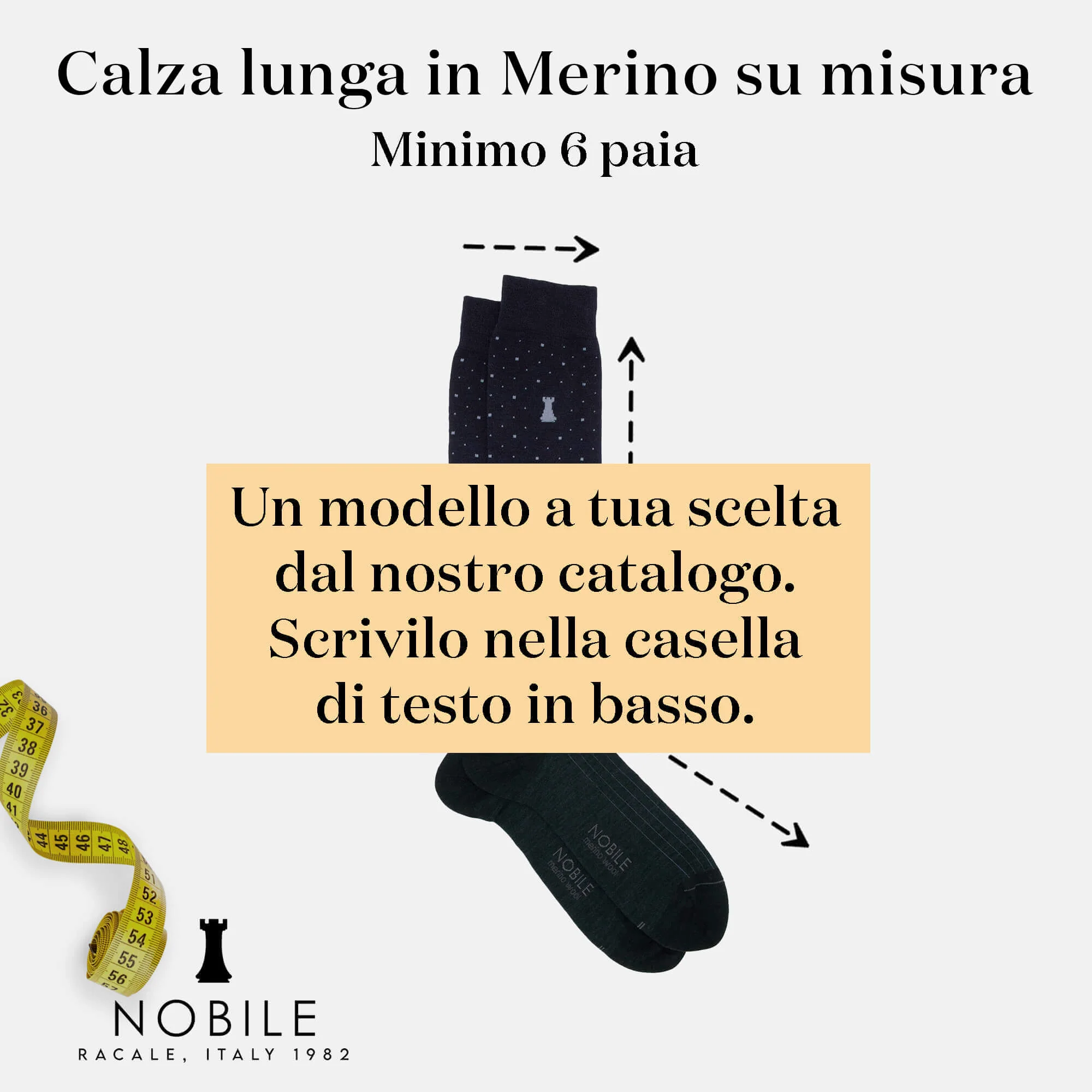 Taglia su misura in Merino - Calza lunga (da 6 paia in su) - Image 4